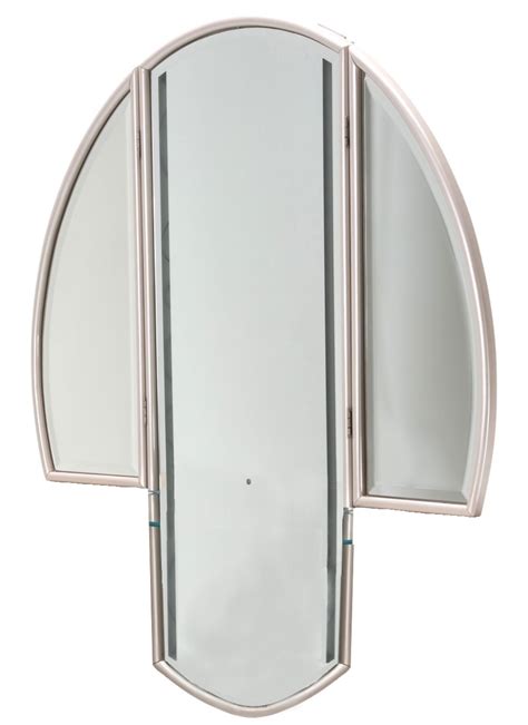 Since vanity height may vary the actual height of the mirror will vary. Michael Amini Glimmering Heights Modern Vanity Mirror w ...