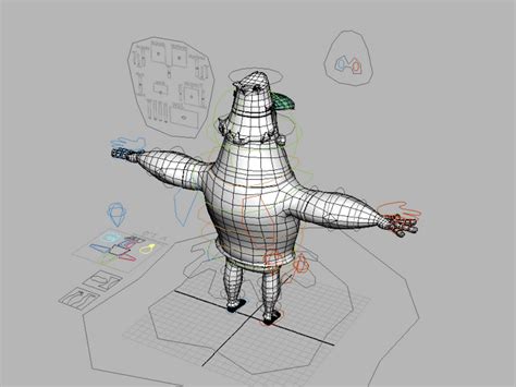 Cartoon Man Rig 3d Model Maya Files Free Download Modeling 40693 On
