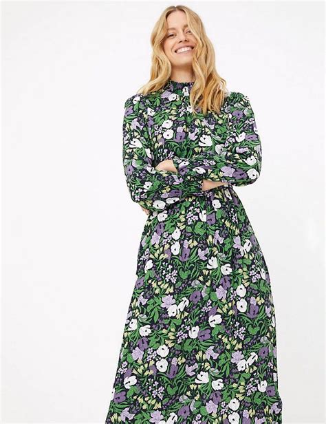 Floral Waisted Midi Dress Mands Collection Mands Midi Dress Dresses Floral Dress