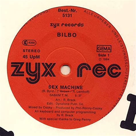 Bilbo Sex Machine Relax 12 Maxi Zyx Records 5131 Uk