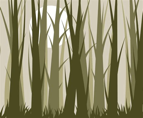 Forest Background Vector With Trees Vector Art And Graphics