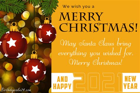 Check out these classic new year greetings to include in your holiday cards! Merry Christmas And Happy New Year 2021 Wishes