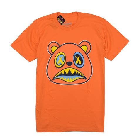 Baws Bear T Shirts Sunset Baws Orange Memphis Urban Wear