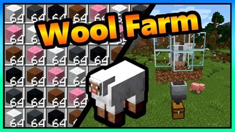 Minecraft Wool Farm Automatic 120 121 Wool Farm Full Guide