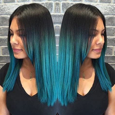 Trendy Blue Ombre Hairstyles Ombre Hair Color Ideas Styles Weekly