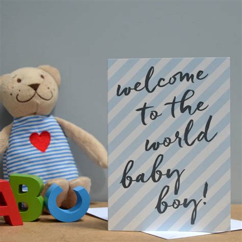 Baby Boy Card By Grace And Favour Home