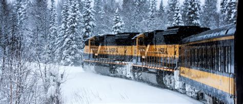 Alaska Railroad Aurora Train Anchorage To Fairbanks Winter Service