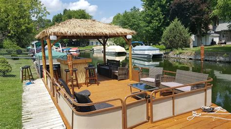 Tiki Bar Xl Pontoon Twin Lakes Boat Rental Pontoon Boat Pontoon Pontoon Boat Party