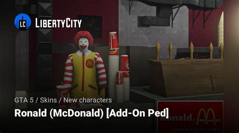 Download Ronald Mcdonald Add On Ped For Gta 5