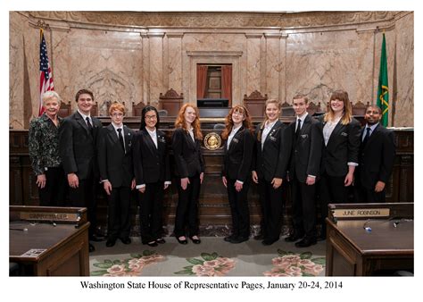 Washington State House Of Representative Pages January 20 24 2014