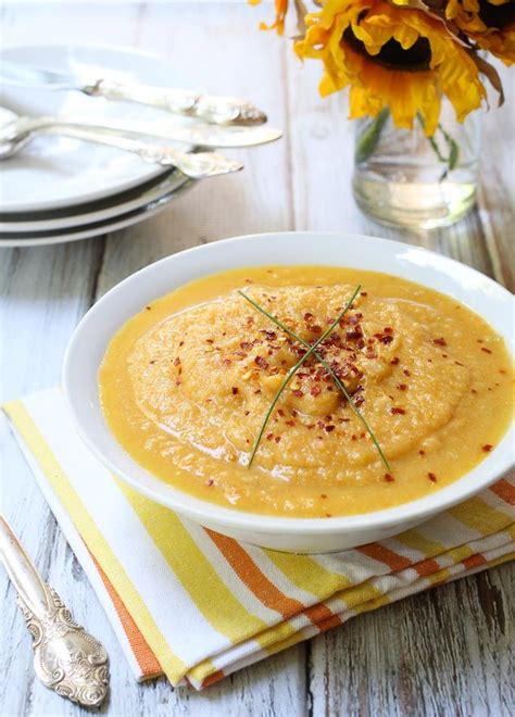 Creamy Cauliflower And Carrot Soup Healthy Eating Recipes Real Food