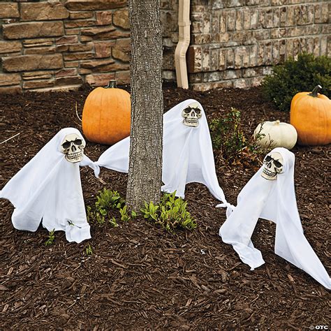 Light Up Ghost Yard Stakes Halloween Décor Oriental Trading