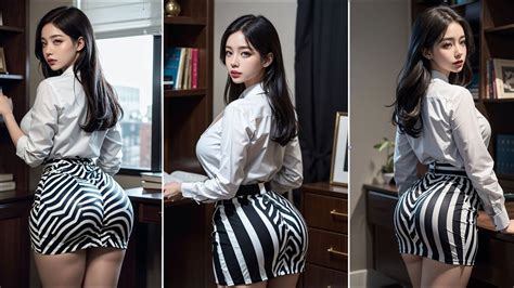 [4k] ai art zebra skirt lookbook your cute girlfriend put on a very special outfit today
