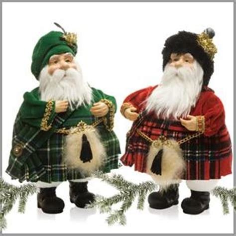 Celtic Kilted Santa Figurines Navidad