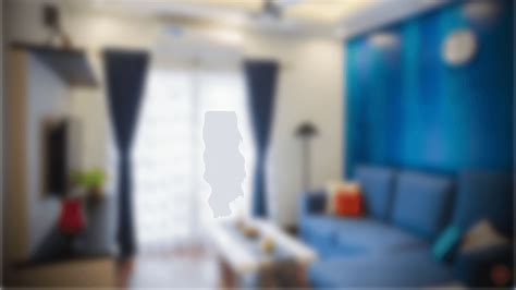 Blurred Living Room Themed Zoom Virtual Background Template