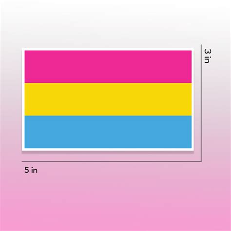 Pansexual Pride Flag Sticker Brc