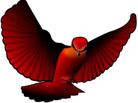 Clipart Red Bird