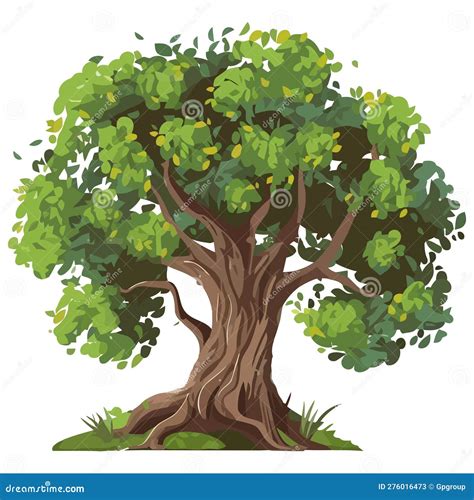 Green Nature Tree Symbolizes Growth Stock Vector Illustration Of