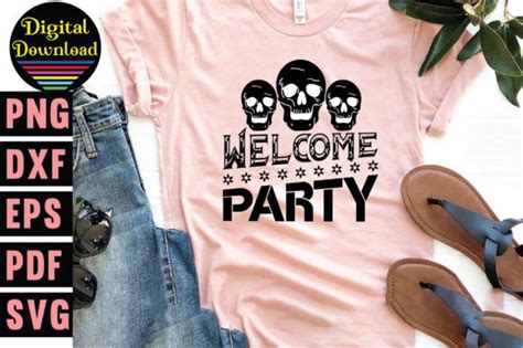 Welcome Party Svg Graphic By Svg Design Hub · Creative Fabrica