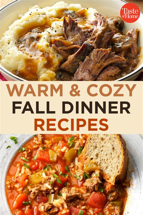 50 Warm And Cozy Fall Dinner Recipes Chicken Dinner Recipes Healthy