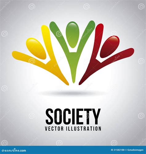 Society Icons Stock Vector Illustration Of Illustration 31582188