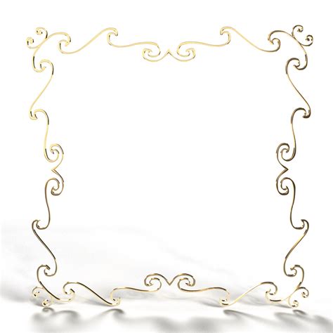 Golden Vintage Border Png Image Golden Decorative Vintage Frame With