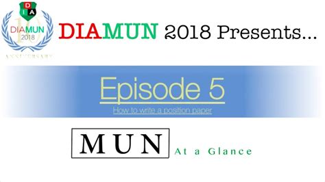 Resolution writing michigan state university model united nations for more information on how to do. MUN At A Glance | Episode 5 | How to write a position ...