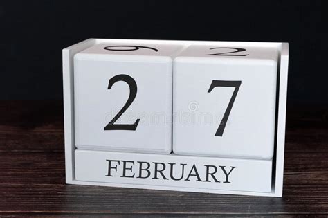 Business Calendar For February 27th Day Of The Month Planner