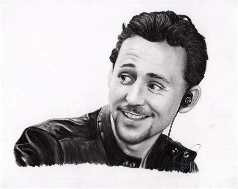 Tom Hiddleston 2 Drawing By Rosalinda Markle
