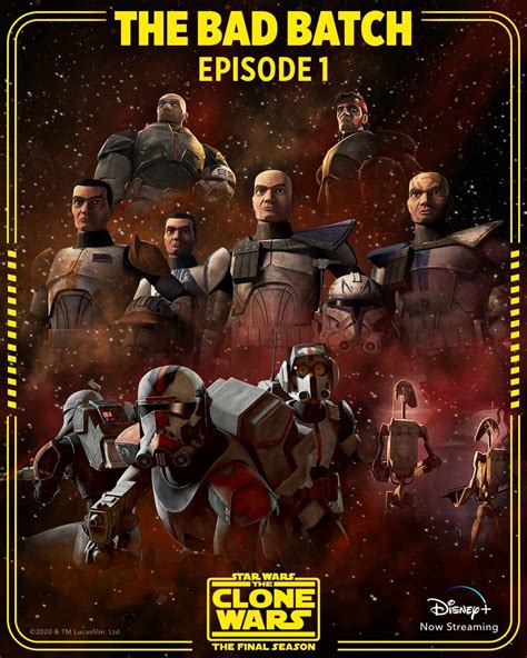Over the last week, lucasfilm has been releasing official character posters online for star wars: Star Wars: The Clone Wars Season 7 "The Bad Batch ...