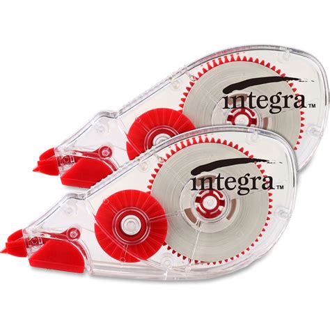 Integra Ita60238 Correction Tape 2 Dispenserspk 2 Pack White