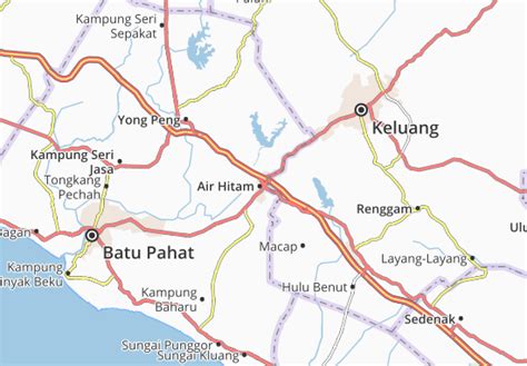 Michelin Landkarte Ayer Hitam Stadtplan Ayer Hitam Viamichelin