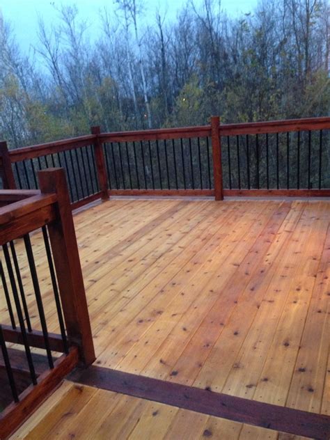 I love seeing the two stone stained furniture pieces that have natural wood grains shine through and i i wanted something personalized so i used tones that reflect my personal style and then added a. Two tone stain on our Deck turned out nice | Deck stain ...