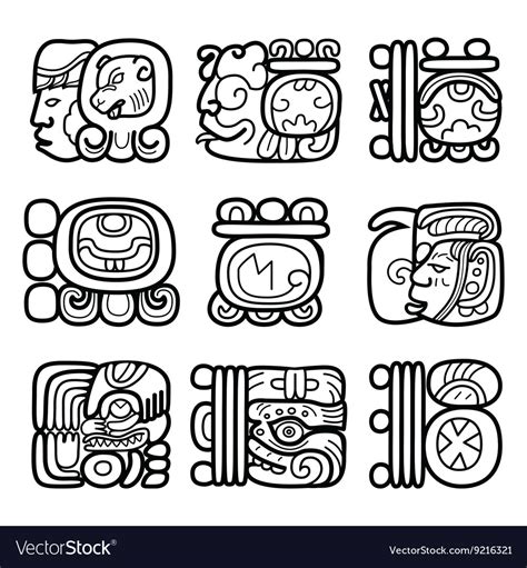 Mayan Glyphs And Meanings