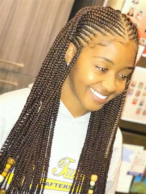 If you lead a very active lifestyle, this ghana braid look offers up a trendy hairstyle that keeps hair secured and out of your face for weeks at a time. 40 Ghana Braids Styles and Ideas with Gorgeous Pictures