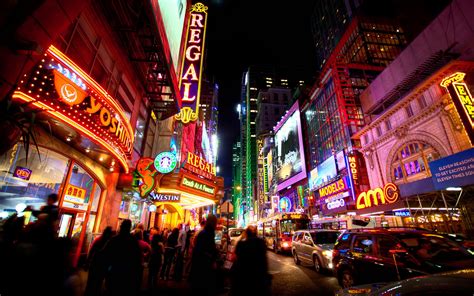Savor a glamorous dining experience at blue fin restaurant overlooking times square, nyc. Times Square at Night Wallpapers - Top Free Times Square ...