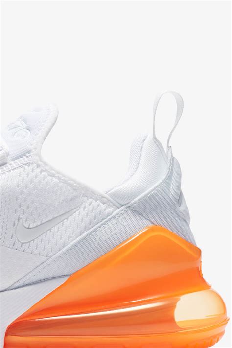 Deckel Einfügen Entwirren Nike Air Max 270 White And Orange Kampagne