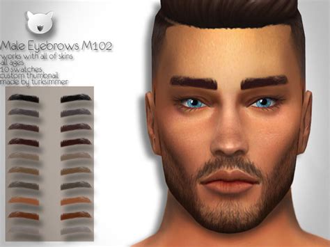 Male Eyebrows M102 By Turksimmer At Tsr Sims 4 Updates