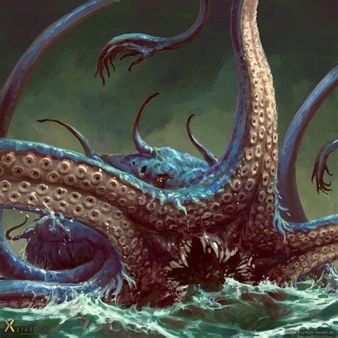 Kraken By Markus Neidel Imaginary Leviathans Sea Creatures Art
