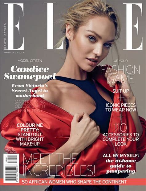 Candice Swanepoel Elle South Africa August 2016 African Models