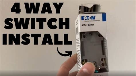 How To Install A 4 Way Switch Youtube