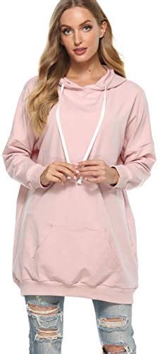 famulily womens oversized hoodie extra long hooded tunic sweatshirt with pockets shopping online