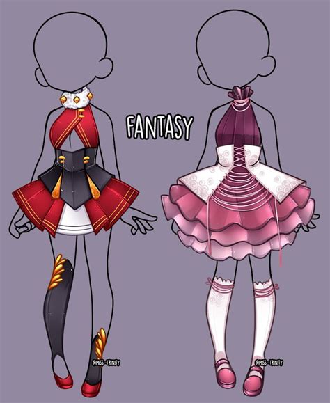 Fantasy Outfit Adopt Close By Miss Trinity On Deviantart Drawing