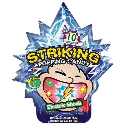 Striking Popping Candy Electric Shock Flavour 15g Poppin Candy