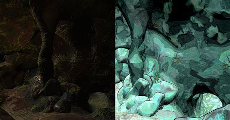 Low Poly Stylized Modular Cave System With Handpainted Procedural