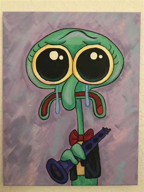 25 Excellent The Squidward Painting You Can Use It For Free Artxpaint