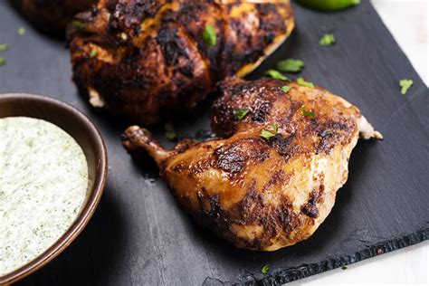 Fed up with pasta salad? Peruvian Chicken on the Rotisserie with Homemade Green Sauce