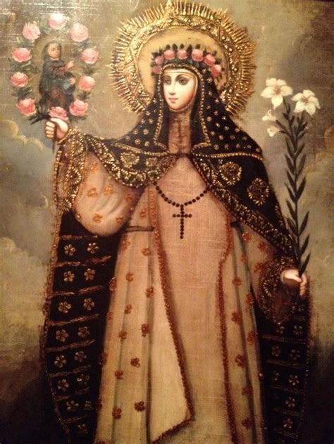 August St Rose Of Lima T O S D Virgin And Penitent