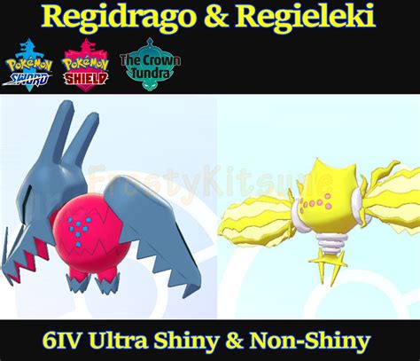 6iv Ultra Shiny Regieleki And Regidrago Square Shiny Pokemon Sword