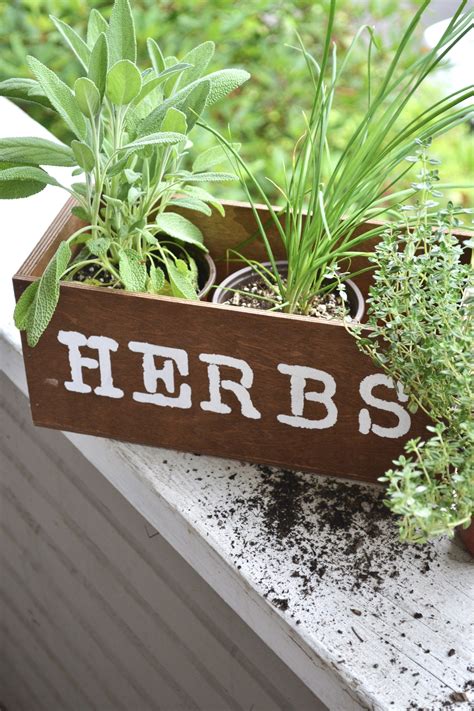 If you want to enhance the look of the herb planter box, yous should attach 1×2 trims to the top edges. DIY Herb Planter Box | Herb planter box, Herb planters, Planter boxes